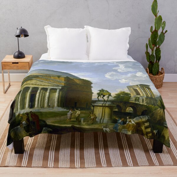 Item preview, Fantasy View with the Pantheon and other Monuments of Ancient Rome designed and sold by allhistory.