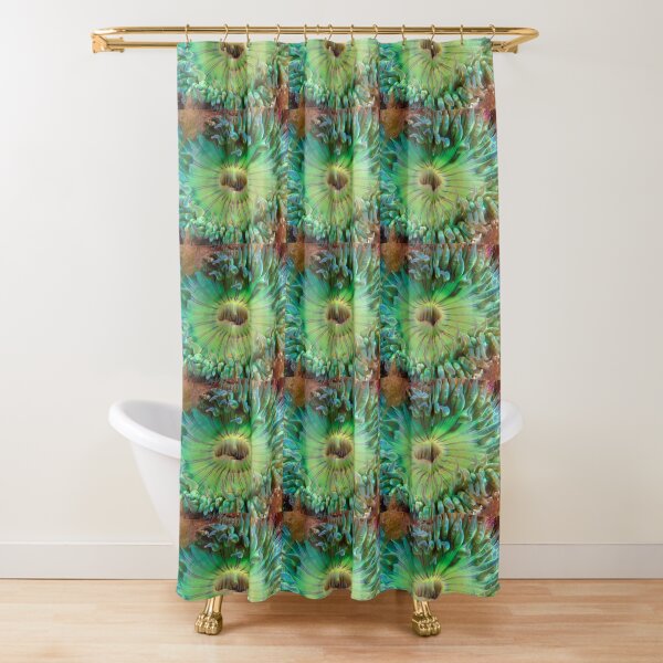 Aggregating Anemone Shower Curtain