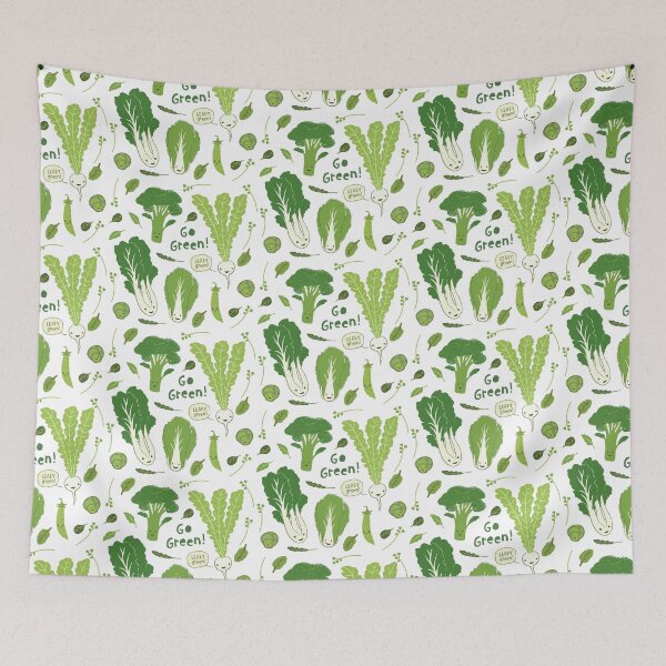 Item preview, Go Green! (Leafy Green!) Happy Garden Vegetables designed and sold by Jenn Inashvili.