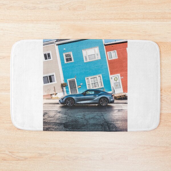 Item preview, 2020 toyota supra gr parked next to colourful houses designed and sold by erikallen920.