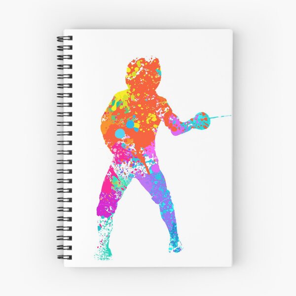 Item preview, fencing splatter silhouette designed and sold by zeitlinoah.