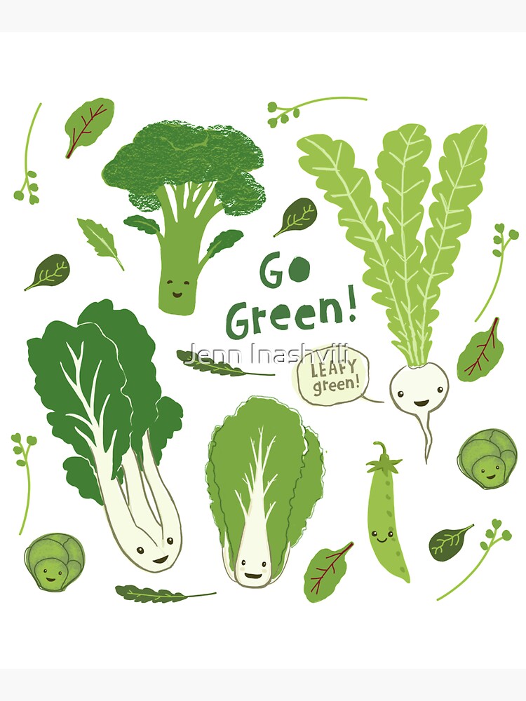 Go Green! (Leafy Green!) Happy Garden Veggies Tote Bag