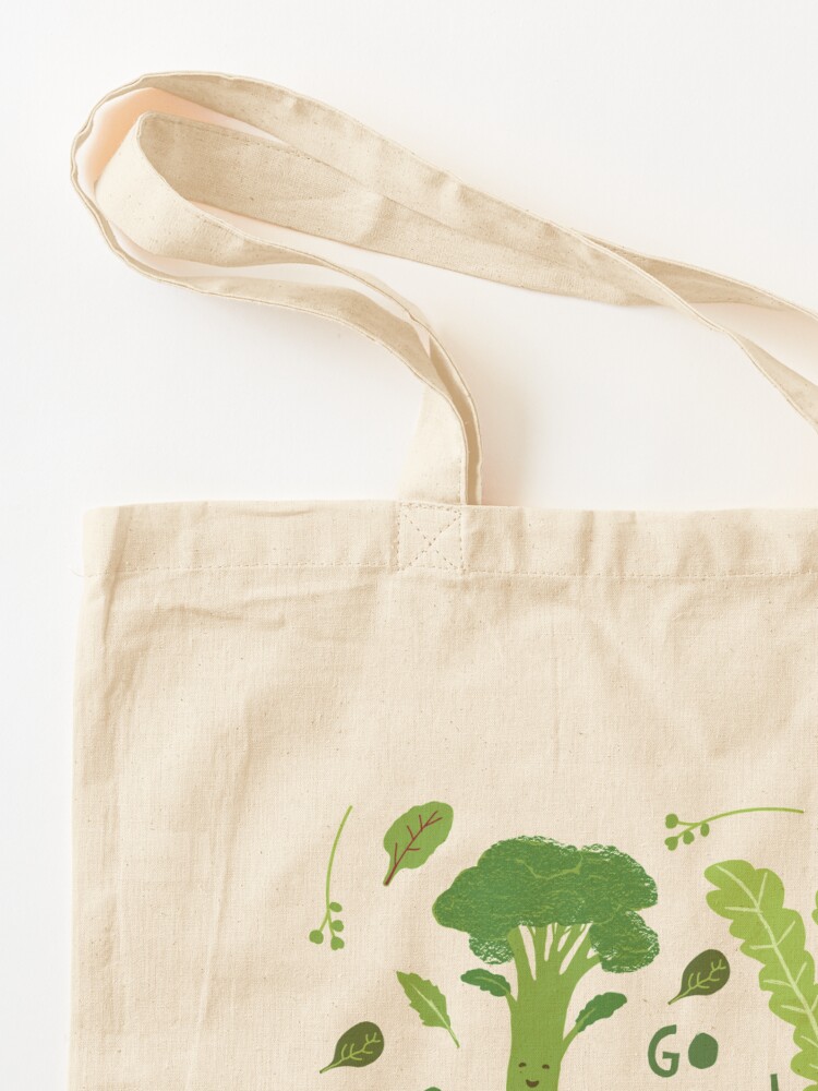 Go Green! (Leafy Green!) Happy Garden Veggies Tote Bag