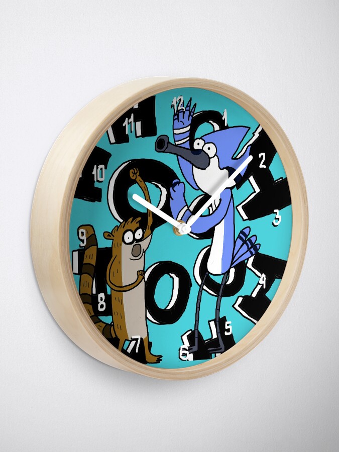 Alternate view of Ooooohh!!! Mordecai & Rigby Regular Show Clock