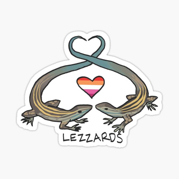 Lezzards - Queer Zoology Series Sticker