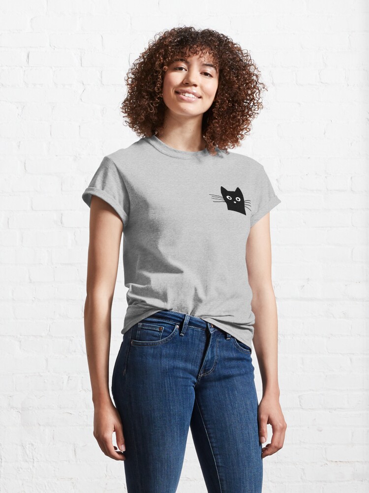 Discover Black Cat Face Classic T-Shirt