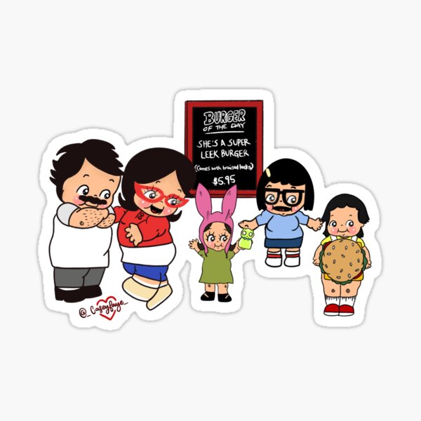 Bob's Burgers Stickers – Emcatlang