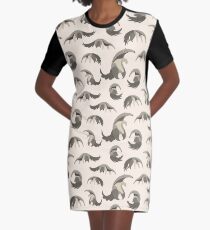 ANTEATER PATTERN Graphic T-Shirt Dress
