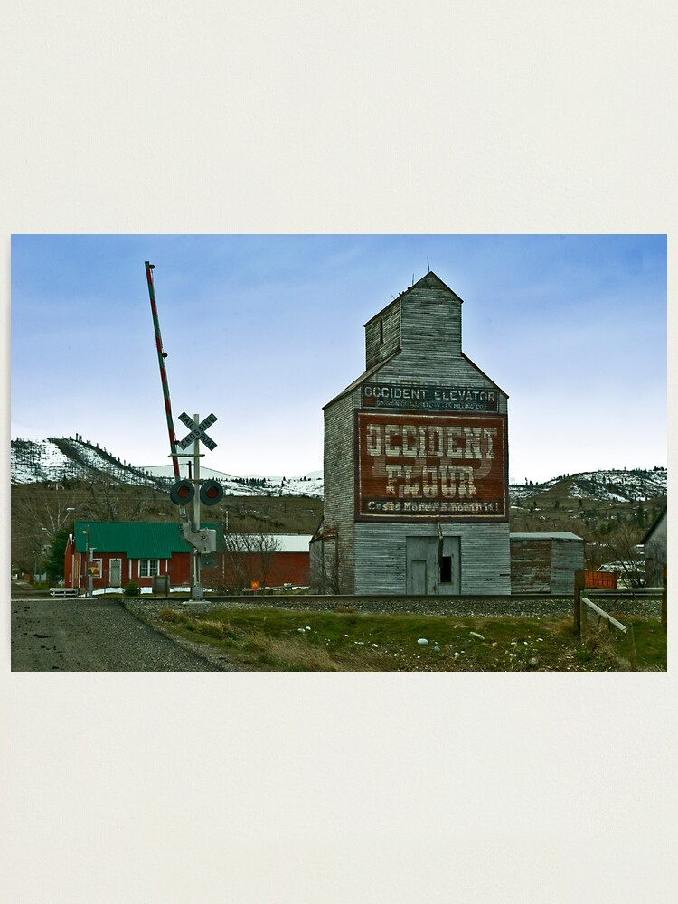 "Occident Elevator, Reed Point, Montana" Photographic Print by mtbearded1 Redbubble