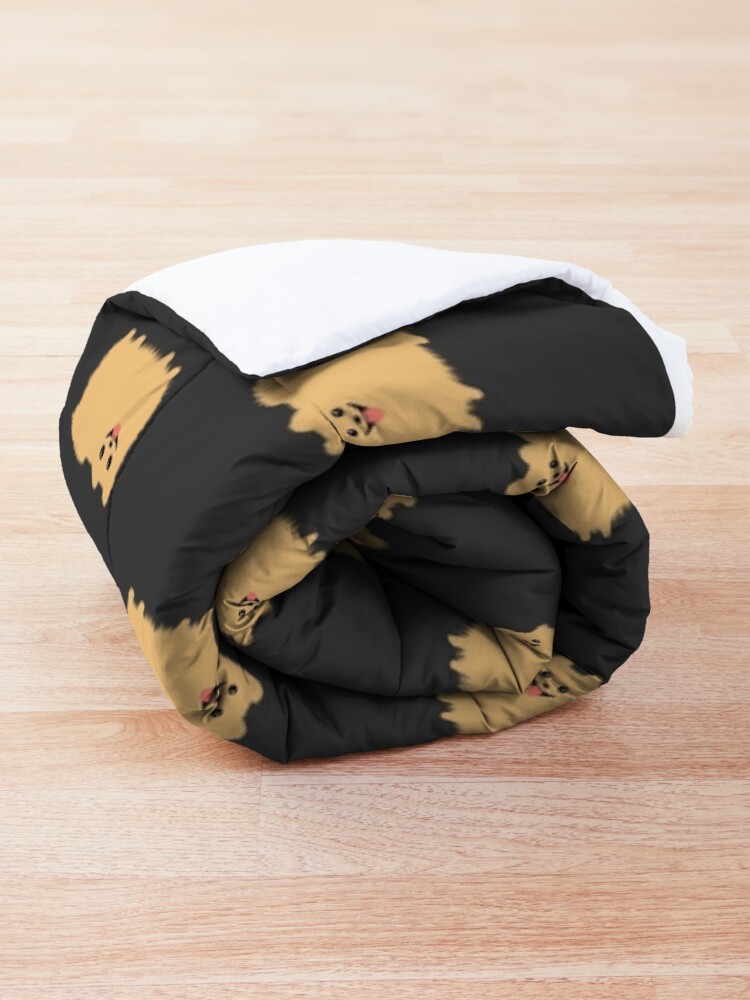 Alternate view of Pomeranian | Cute Fluffy Cartoon Dog Comforter