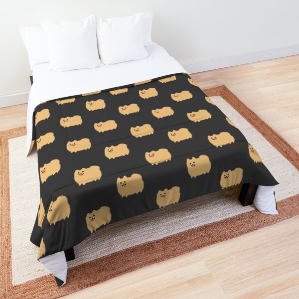 Pomeranian | Cute Fluffy Cartoon Dog Comforter