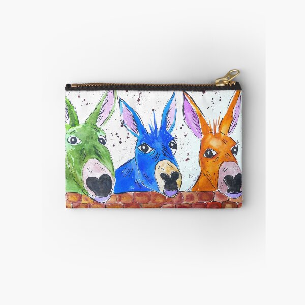 Item preview, Three Quirky Colourful Donkeys designed and sold by Casimirasart.