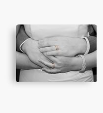 Wedding rings Canvas Print