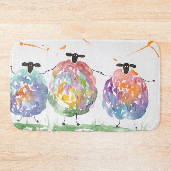Item preview, Three Quirky Sheep Dancing designed and sold by Casimirasart.