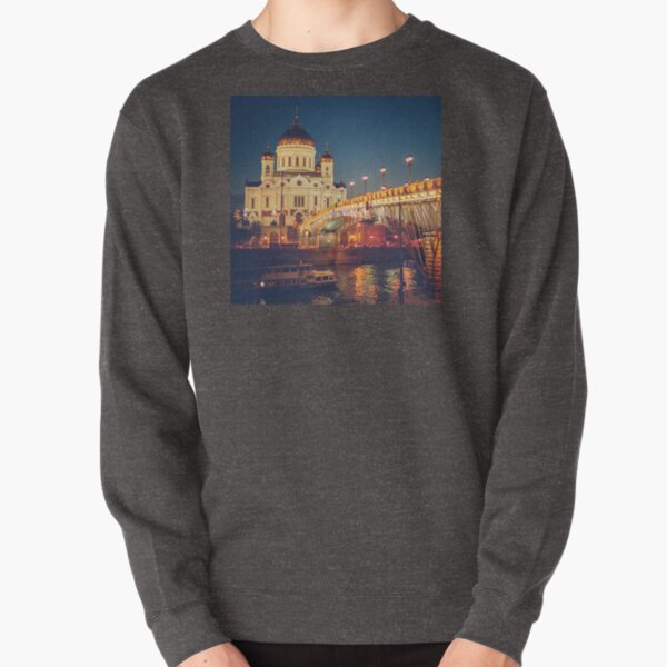 Cathedral of Christ the Savior in Moscow, Russia Pullover Sweatshirt
