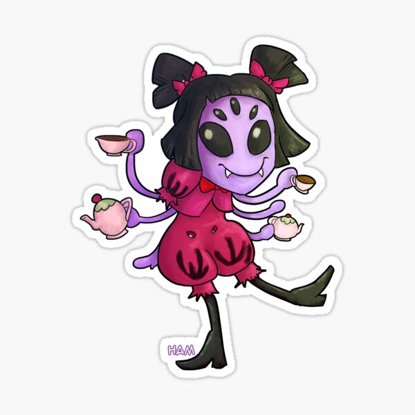 Undertale Muffet Sticker - Sticker Mania