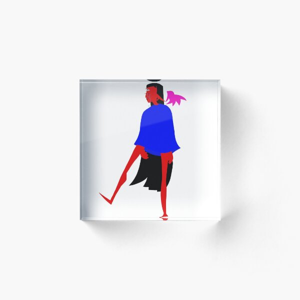 she demons back Acrylic Block