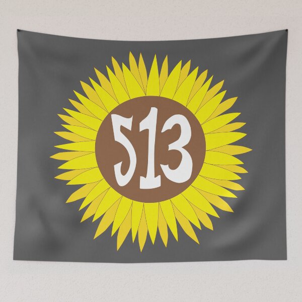 Item preview, Hand Drawn Ohio Sunflower 513 Area Code designed and sold by itsrturn.