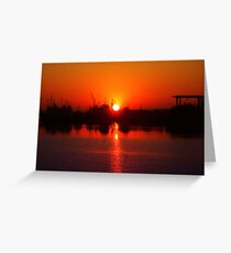 Gulf Island Sunrise Greeting Card