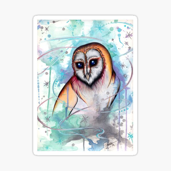 Upon Wings Of Wisdom Sticker