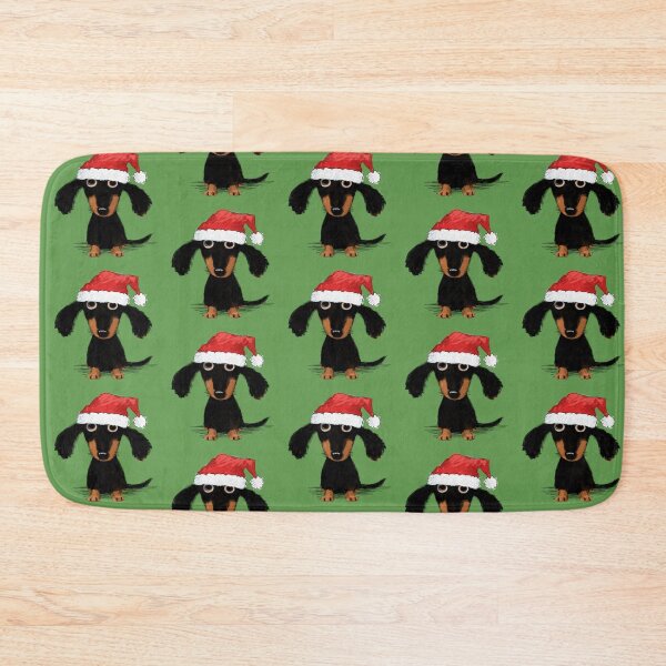Item preview, Santa Dachshund | Funny Wiener Dog Christmas designed and sold by Jenn Inashvili.