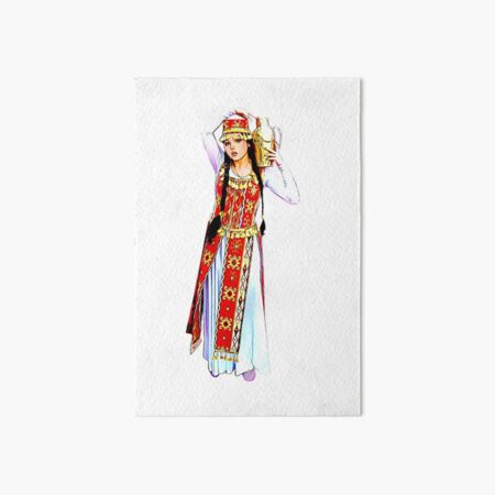 Armenian Lady Ararat Art Board Print