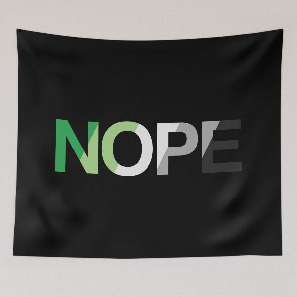 Item preview, NOPE. aro 2, helvetica  designed and sold by Skyler Orion X.