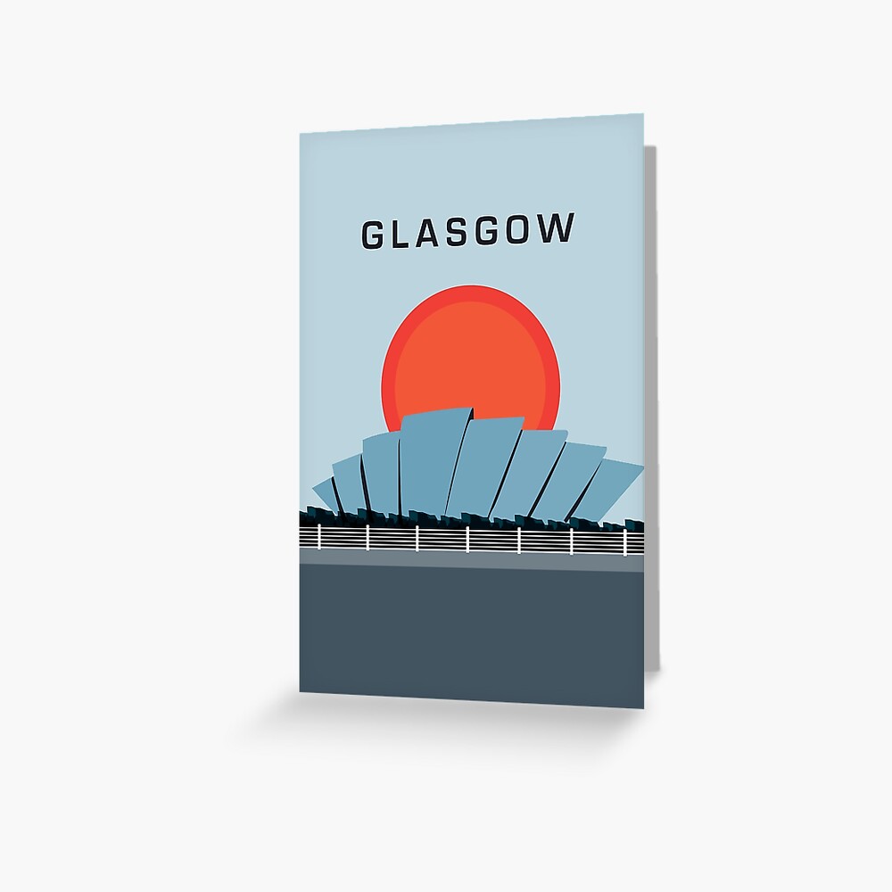 "Glasgow" Greeting Card by modernistdesign Redbubble