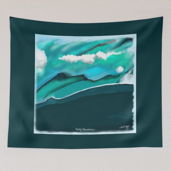 Item preview, Misty Mountains designed and sold by Little Red Art.