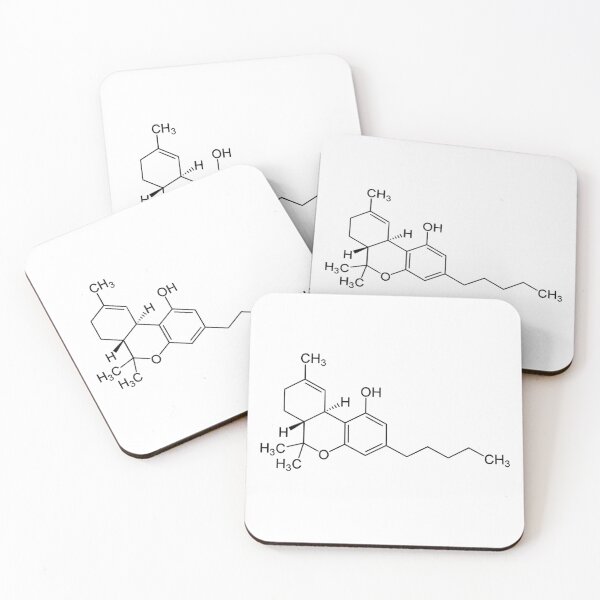 Item preview, THC Molecular Tetrahydrocannabinol Diagram designed and sold by webdango.