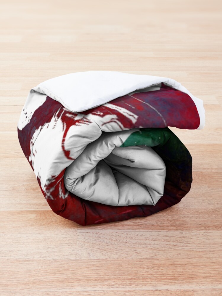 Alternate view of lacrosse sport art #lacrosse #sport Comforter