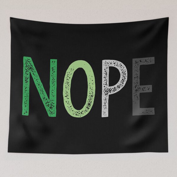 Item preview, NOPE. aro 1, woodtype designed and sold by Skyler Orion X.