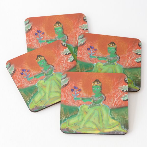 Item preview, Green Tara in non traditional iconography designed and sold by Visuddhi.
