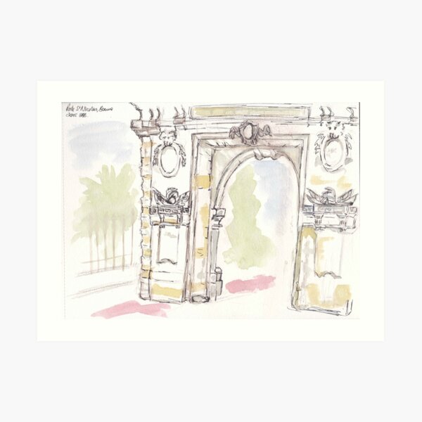 Porte St Nicolas, Beaune, France Art Print