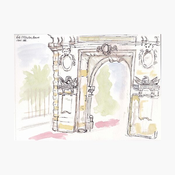 Porte St Nicolas, Beaune, France Photographic Print