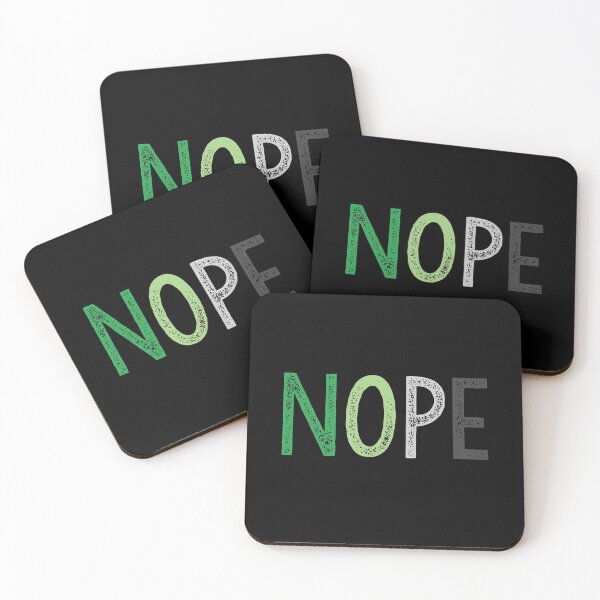 Item preview, NOPE. aro 1, woodtype designed and sold by Skyler Orion X.