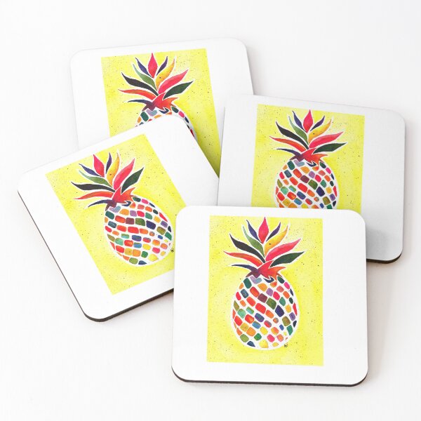Item preview, Pineapple watercolor painting  designed and sold by Art-by-Kayleeae.