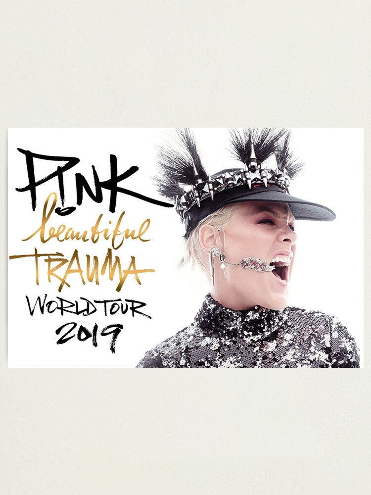 Alternate view of mnuk PINK world tour 2019 Beautiful Trauma Photographic Print