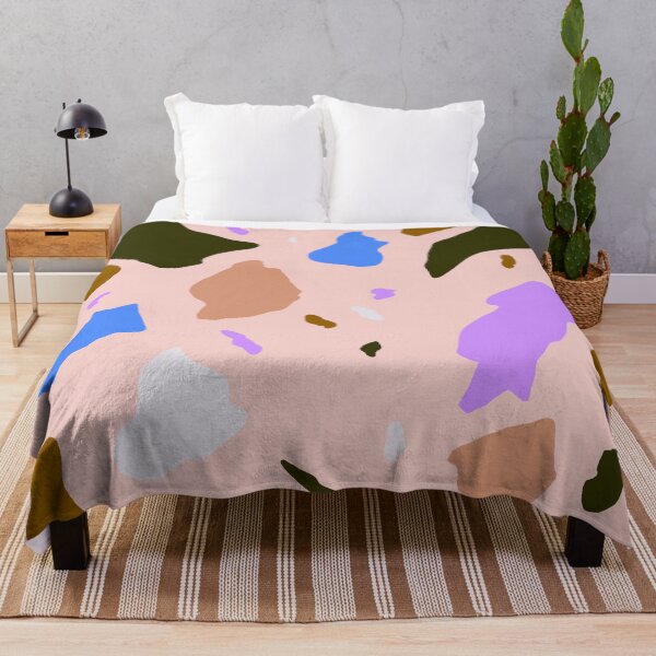 Item preview, Terrazo Pink, purple, blue and browns designed and sold by GraphicsbyNel.
