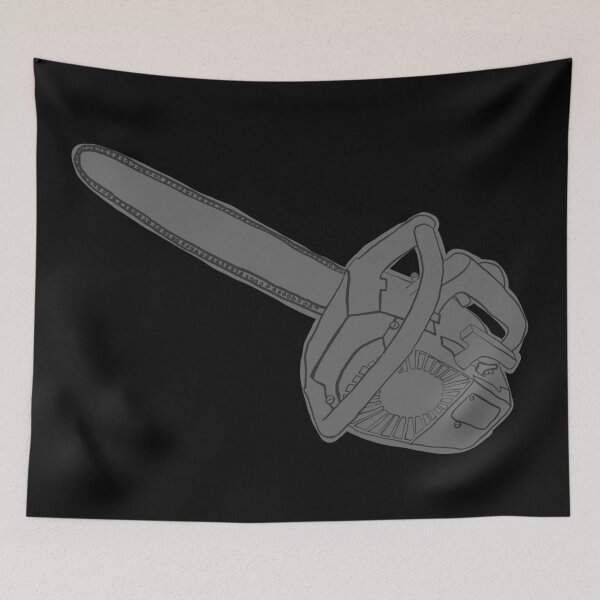 Item preview, Sketchy Chainsaw - Grey designed and sold by MOREDANKMEMES.