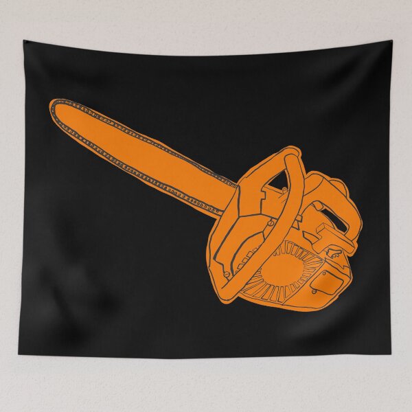 Item preview, Sketchy Chainsaw - Orange designed and sold by MOREDANKMEMES.