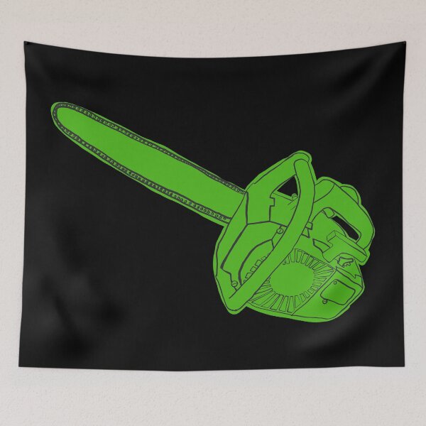 Item preview, Sketchy Chainsaw - Green designed and sold by MOREDANKMEMES.