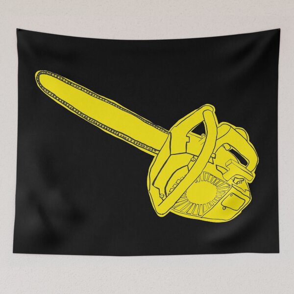 Item preview, Sketchy Chainsaw - Yellow designed and sold by MOREDANKMEMES.