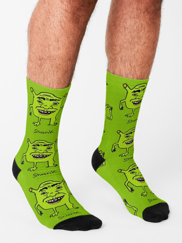 Shronk Meme Socks By Binchi R