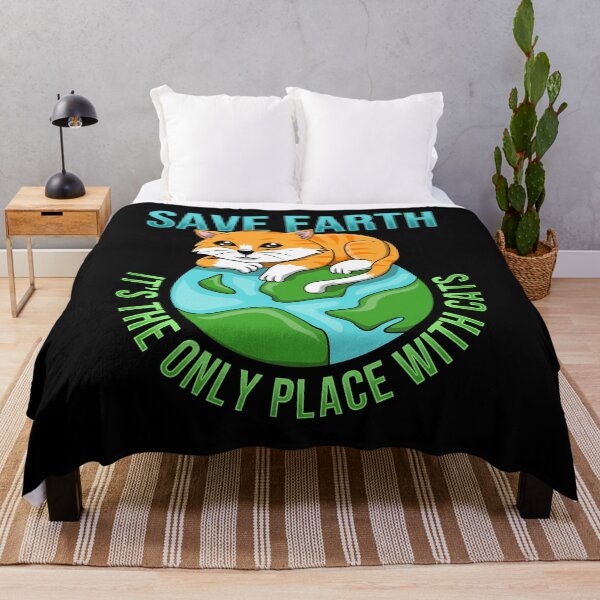 Item preview, Save Earth Its The Only Place With Cats designed and sold by juniperdesign.