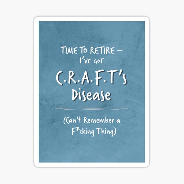 Item preview, CRAFT's Disease designed and sold by jehnner.