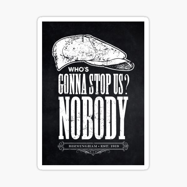 Peaky Quote Sticker