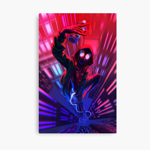 Lienzos Spider Man Redbubble - entré al universo de spiderman en roblox roblox spider verse