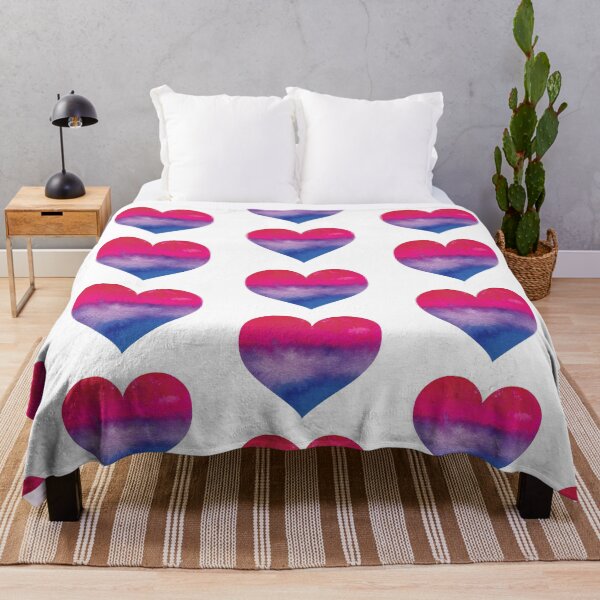Item preview, Bi Flag Heart Watercolor designed and sold by AlyssaRandone.