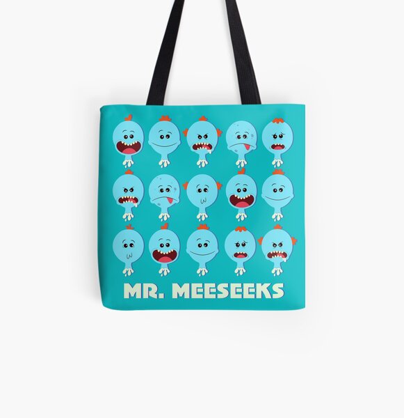 Mr. Meeseeks All Over Print Tote Bag